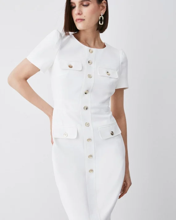 Karen Millen - Tailored Utility Midi Dress