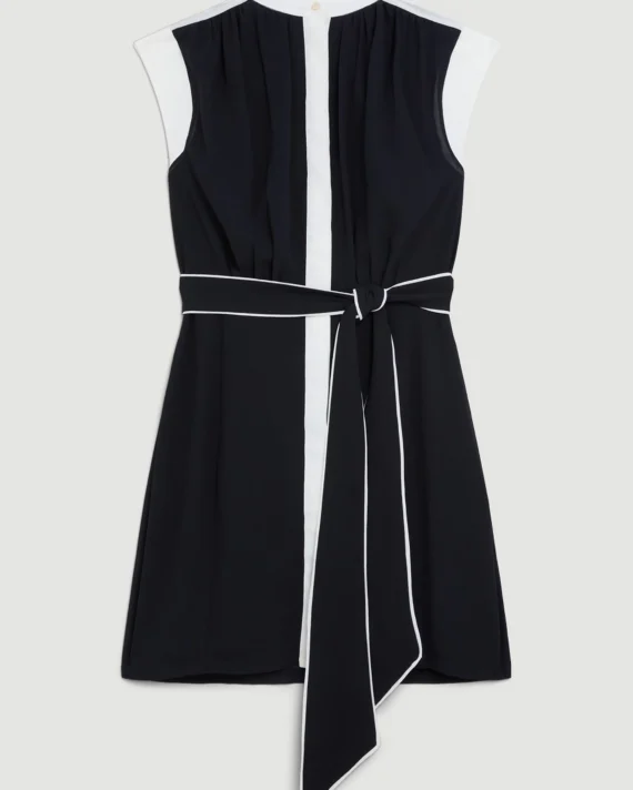 Karen Millen - Military Belted Woven Mini Dress