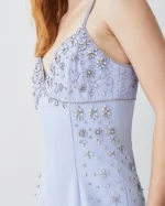 Embellished Strappy Wide Leg Woven Jumpsuit