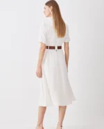 Soft Tailored Belted Midaxi Dress