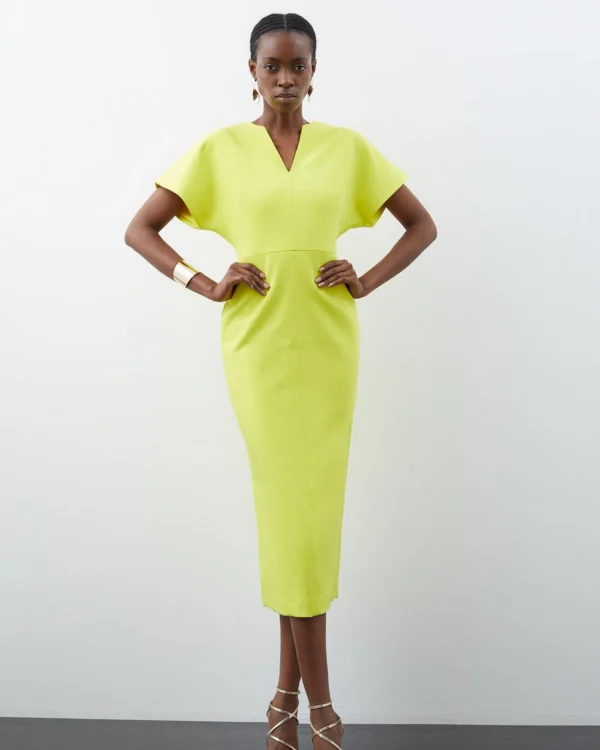 Karen Millen - Rounded Sleeve Midi Dress