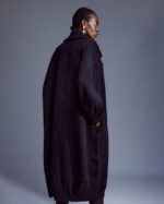 Karen Millen -Compact Wool Blend Oversized Knit Coat