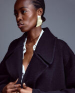 Karen Millen -Compact Wool Blend Oversized Knit Coat