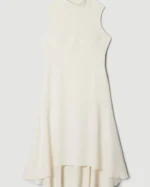 Petite Soft Tailored High Low Midi Dress