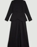 Soft Tailored Belted Maxi Shirt Dress